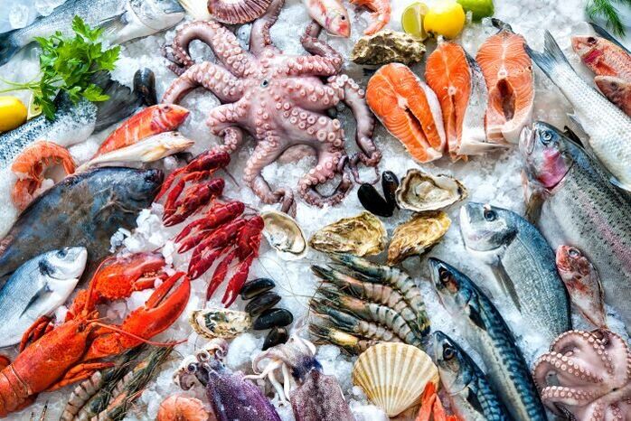 Assorted seafood in a man's diet for testosterone production
